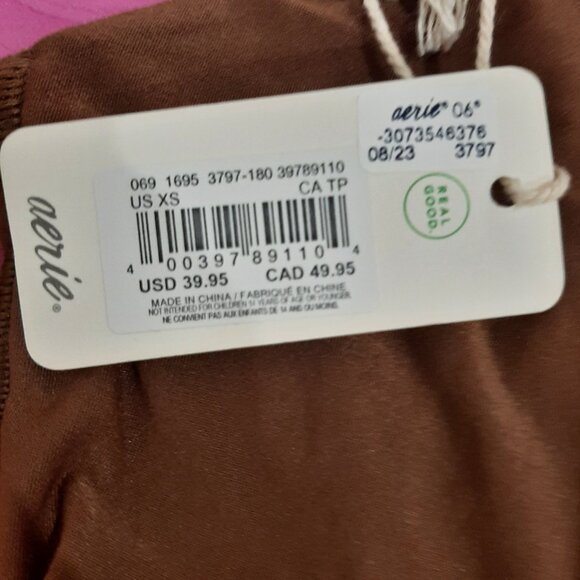 Aerie new with tags smoothez brown bodysuit - Picture 6 of 10